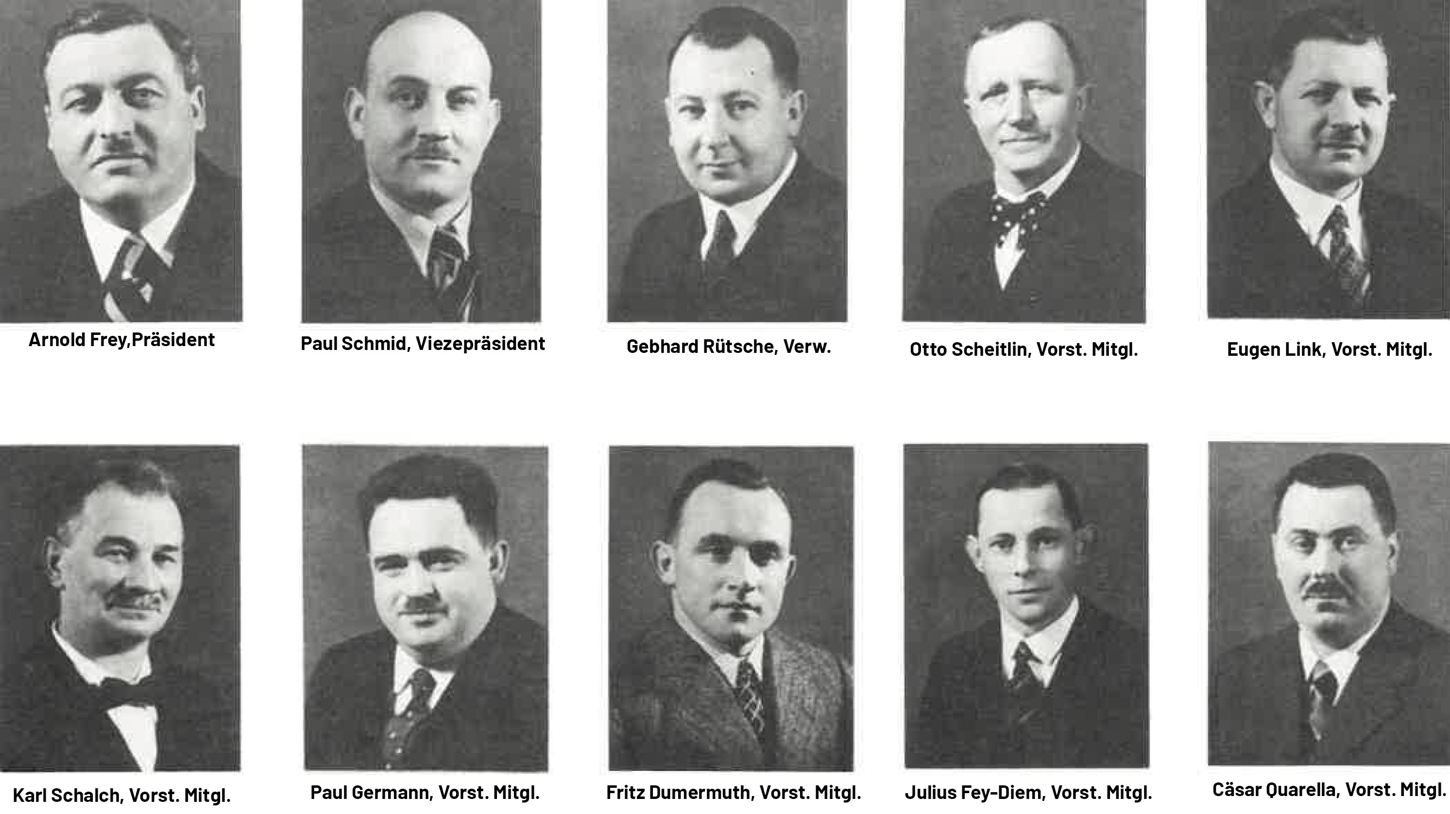 Vorstand Jubiläumsjahr 1936